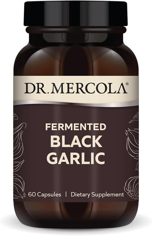 Dr. Mercola Fermented Black Garlic, 30 (60 Capsules),