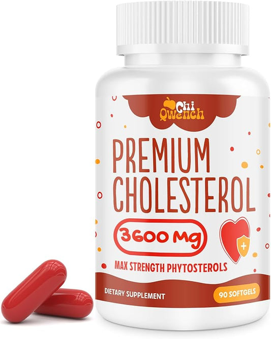 3600 MG Cholesterol Supplements with Plant 90 Softgels