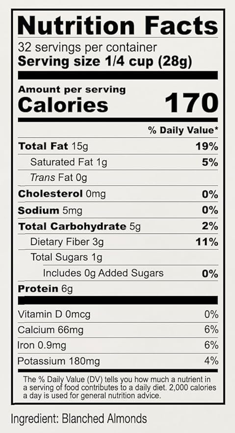 Anthony's Blanched Almond Flour, 2 lb, Finely Ground, Gluten Free, Non GMO, Vegan, Keto Friendly