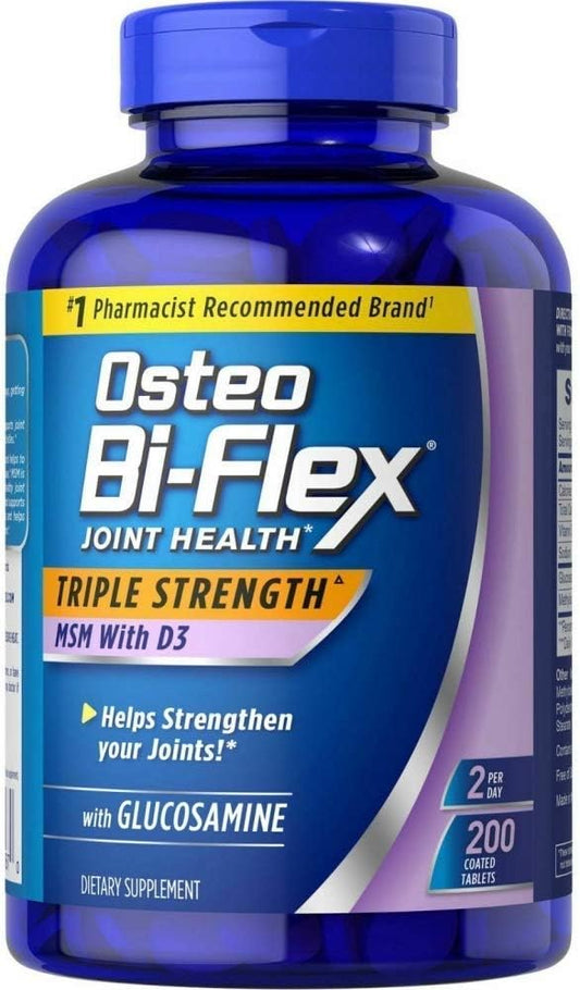 Osteo Bi Flex Supplement Glucosmine 1500 1000IU (200Count), (200Count), 200Count 200Count 1 1 Pack