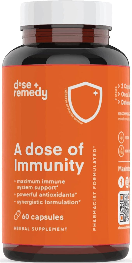 A Dose of Immunity Quercetin 500mg Quercetin 7 in 1 Immunity (60 Count)