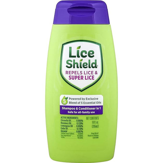 Lice Shield Shampoo & Conditioner in 1, Repels 10 fl