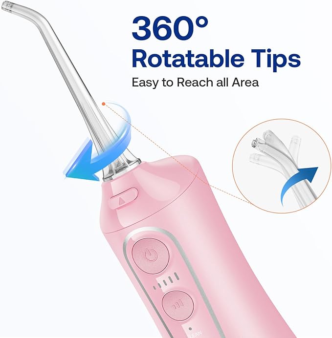 Bitvae C6 Water Dental Flosser Teeth IPX7 Waterproof 5 intensities 6 Jet
