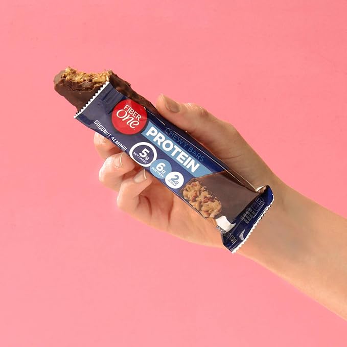 Fiber One Protein Chewy Bars, Coconut Almond, 5 ct.