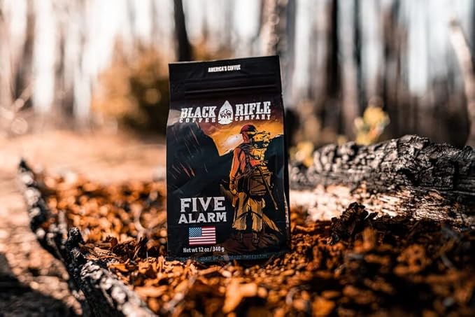 Black Rifle Coffee Company Five Alarm, Medium Roast Ground Coffee, 12 OZ Bag