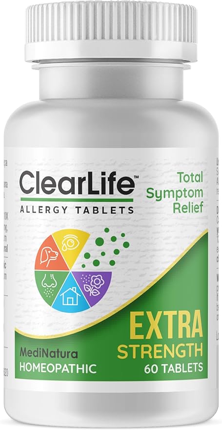 ClearLife Extra Strength Multi-System Allergy Relieving 15 Powerful 60 Tablets