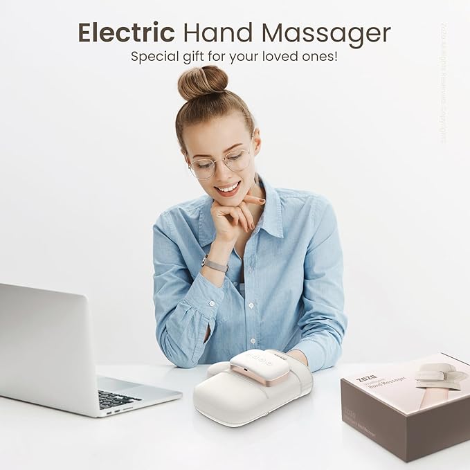 zaza Electric Hand Massager ｗith Heat 3 Levels