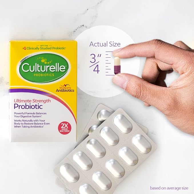 Culturelle Ultimate Strength Probiotic for Men 20 Billion 20 Count