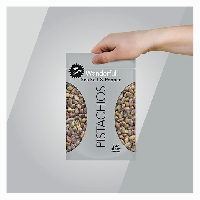 Wonderful Pistachios No Shells, Sea Salt 11 Ounce, (11 oz) 2)