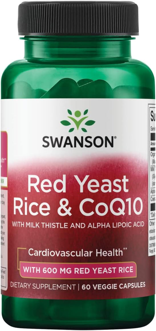 Swanson Traditional Red Yeast Rice & CoQ10 with 60 Veg