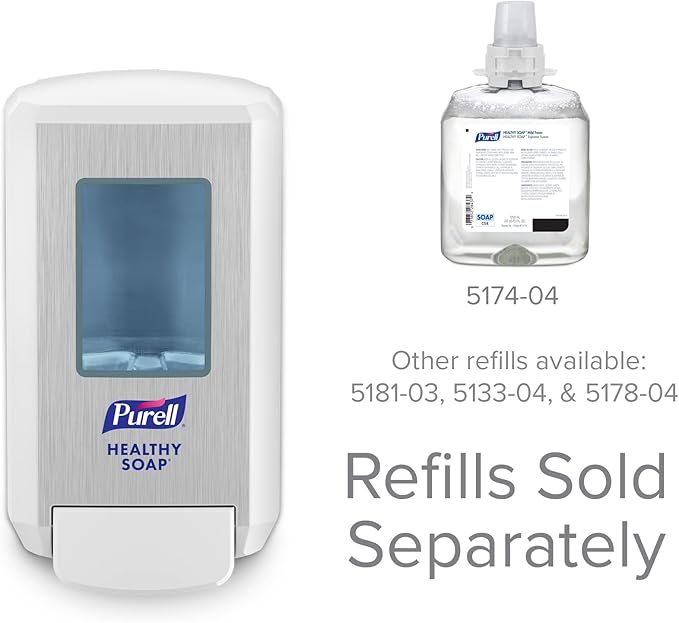 PURELL CS4 Manual Soap Dispenser, White, 1250 mL CS4 Healthy 2) - 5130-01 -