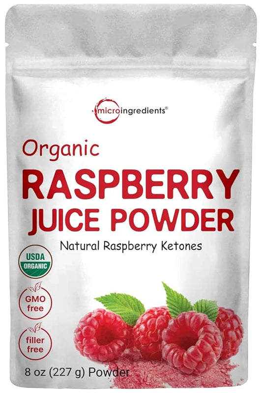 Organic Raspberry Juice powder, 8oz 100% Natural