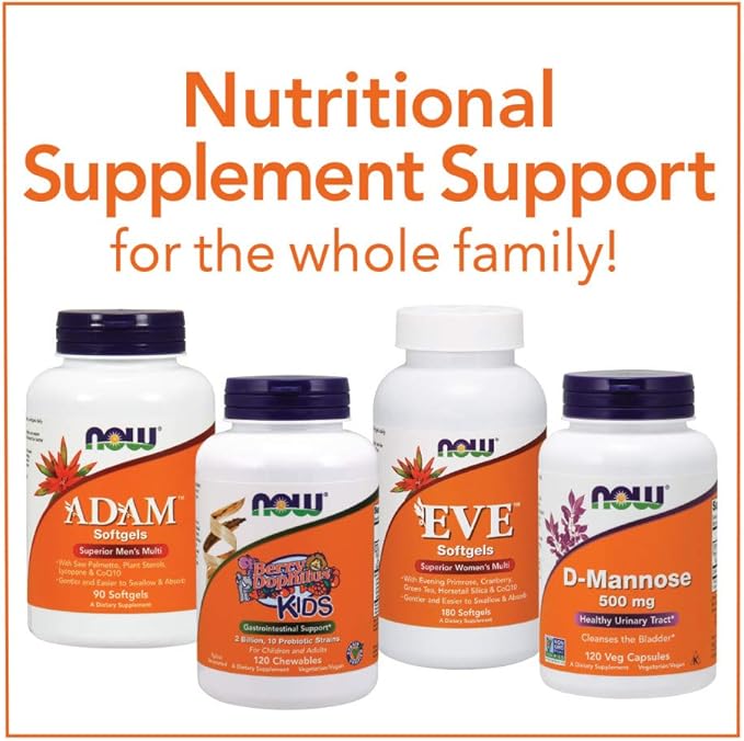 NOW Supplements, Fiber-3, Certified Organic, Non-GMO 16-Ounce