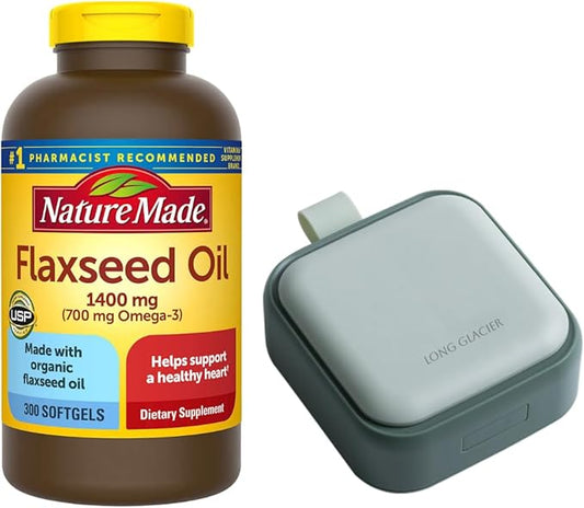 Nature Made Extra Strength Flaxseed Oil 1400 mg, 3 Supplement, 300 Count