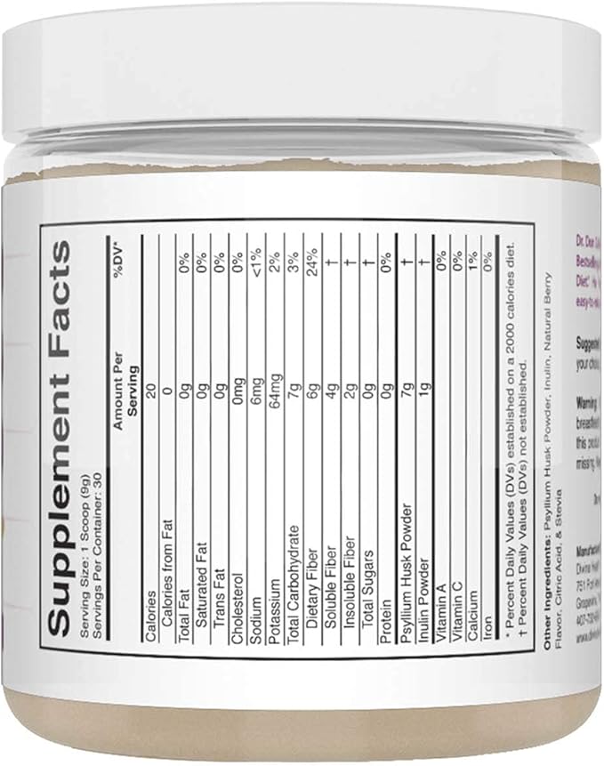 Divine Health Dr Colbert MD Fiber 6g Fiber 9.52 oz