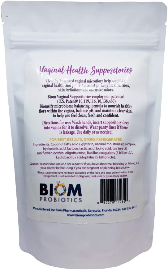 Biom Probiotics Prebiotics Boric acid Suppositories (10)