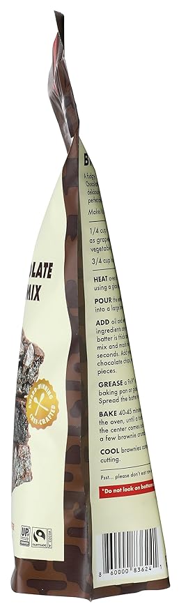 Renewal Mill Dark Chocolate Brownie Mix 18 oz, Gluten-Free, Vegan, Non-GMO, Upcycled Ingredients I Easy to Make in One Bowl, Only Requires Oil and Water, Kid-Friendly | Packaging May Vary