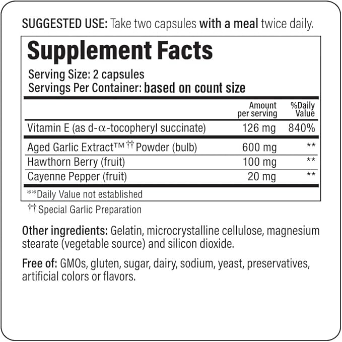 Kyolic Aged Garlic Extract Formula 106, 200 Capsules