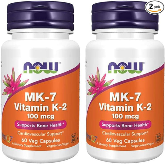 Now Foods Vitamin K-2 (MK7) Veg 100 mcg, 60 Count, 2