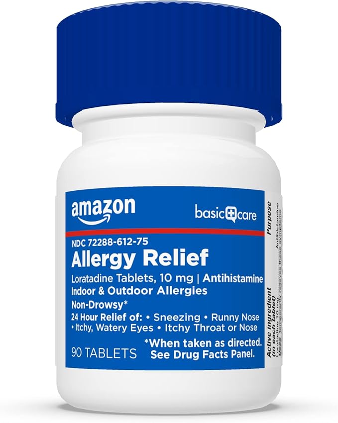 Amazon Basic Care Allergy Relief Loratadine 10 mg, 90 Count