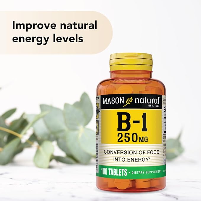 MASON NATURAL, Vitamin B-1 Thiamine Tablets, 250 Mg, 100-Count Bottle,