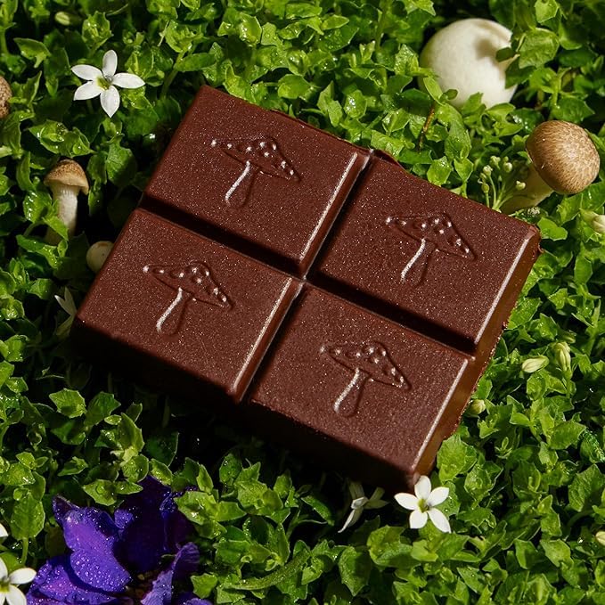 Brainstorm 4-Pack | Functional Mushroom Chocolates | Energy Bites for Focus, Clarity & Cognitive Function | Lions Mane, Cordyceps, Guarana & Phosphatidylserine, Natural Caffeine