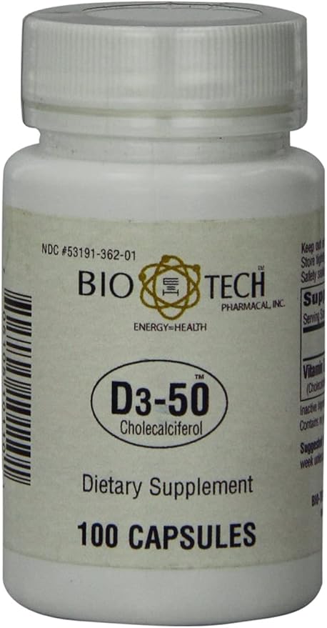 Bio-Tech Pharmacal D3-50 50,000 IU, 100