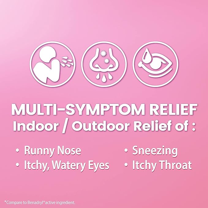 HealthA2Z® Allergy Relief 25mg | (3 Pack 24 Caplets (72 Total))