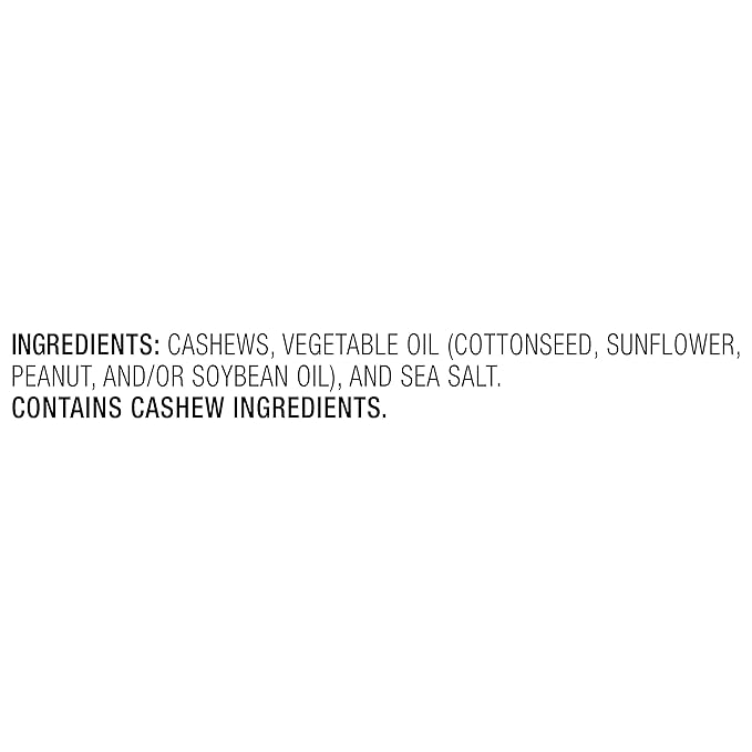 Nut Harvest, Sea Salted Whole Cashews, 2.25 Ounce 16)