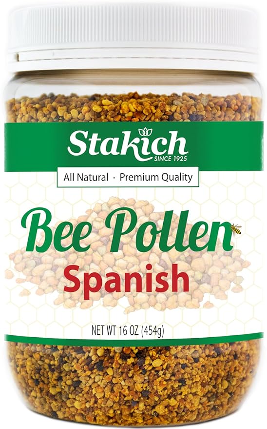 Stakich Spanish Bee Pollen Granules 1 Pound (16 Ounce)