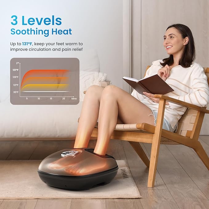 RENPHO Foot Massager Machine with Heat, 3 Levels