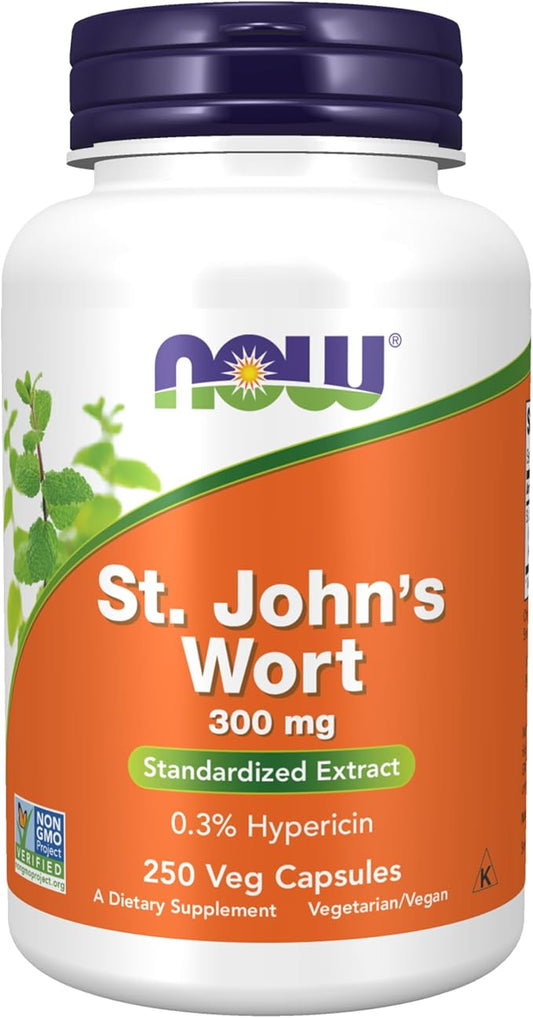 NOW Supplements, St. John's Wort (Hypericum 300 mg, 250 Veg