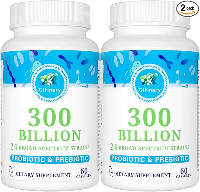 Probiotics for Women and Men, 300 24 Strains 15 Organic 4 Months