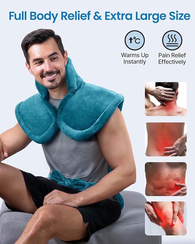 RENPHO King Size Heating Pad 24"x37", Blue