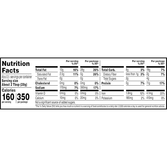 Nut Harvest, Sea Salted Whole Cashews, 2.25 Ounce 16)