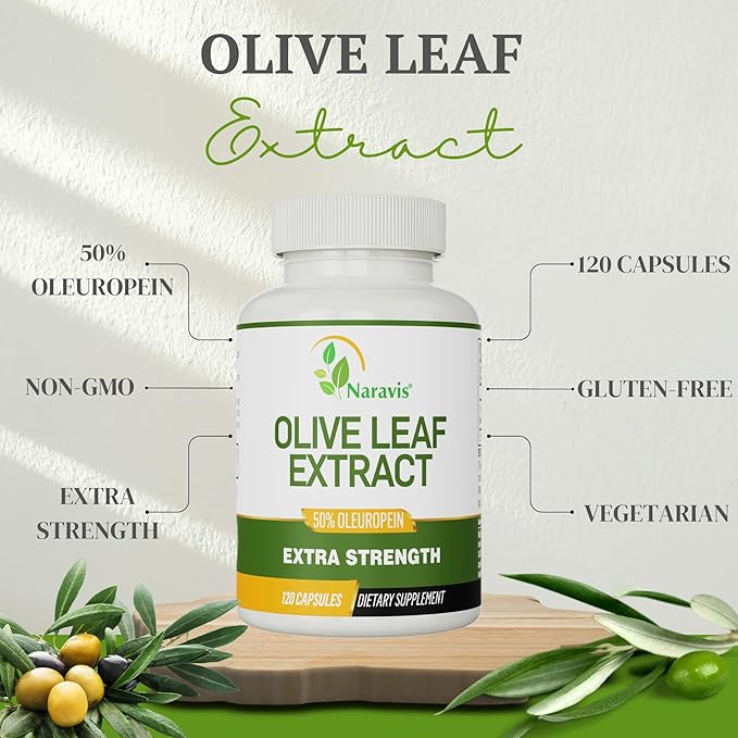 Olive Leaf Extract 4-Month Supply 50% Oleuropein