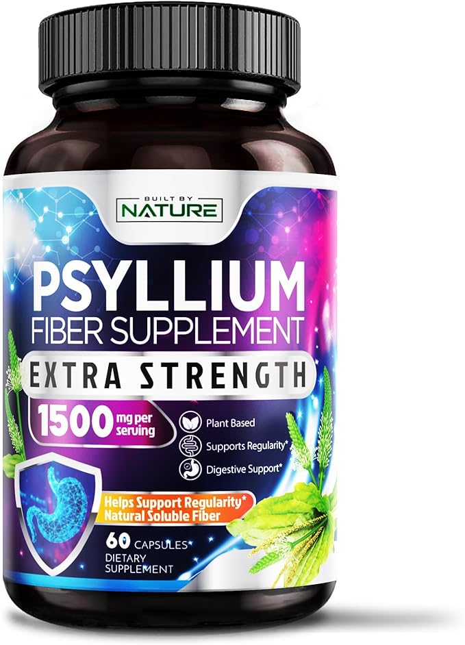 Psyllium Husk Capsules 1500mg 60 Capsules