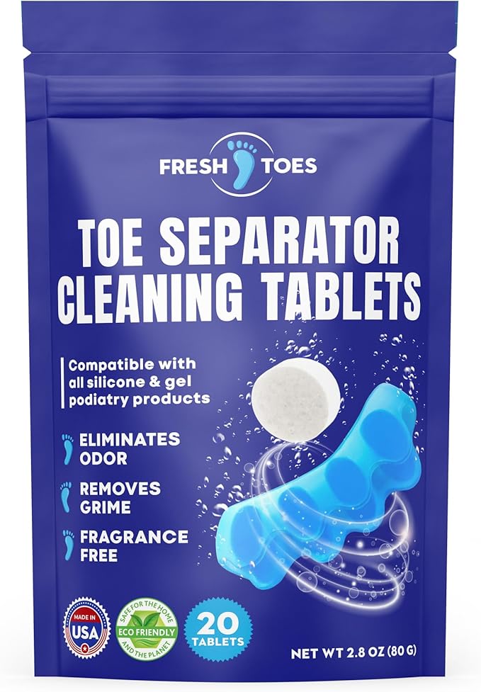 Cleaning Tablets for Toe Separators and 20 Tablets (2.8oz)