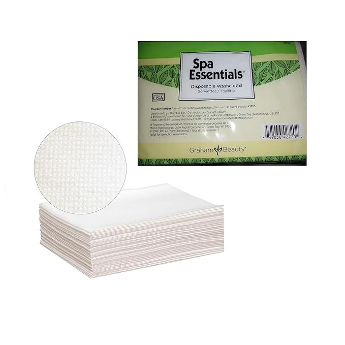 Graham Spa Essential Disposable Washcloths (50