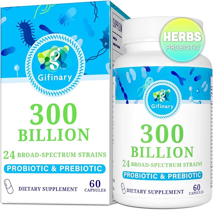 Probiotics for Women and Men, 300 24 Strains 15 Organic 2 Months