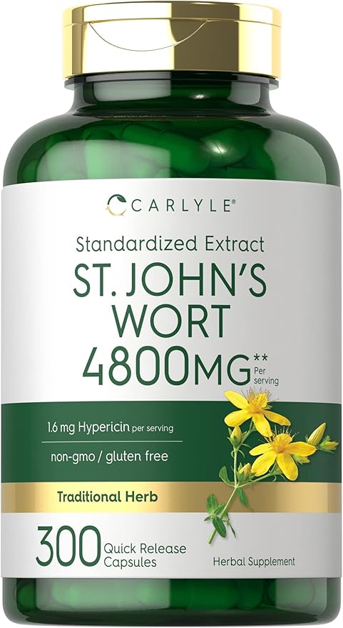 Carlyle St John's Wort Capsules 4800mg | 300 Count