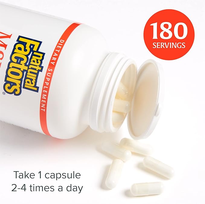 Natural Factors, MSM & Glucosamine Sulfate, 180 Capsules