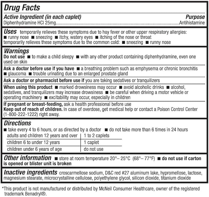 HealthA2Z® Allergy Relief 25mg | (200 Caplets 1))