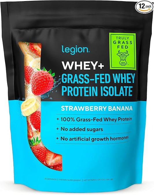LEGION Whey+ Strawberry Banana Whey Isolate (30 Serving