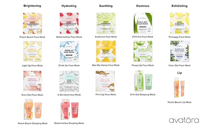 Avatara Juicy Face Mask Set of 4, Face