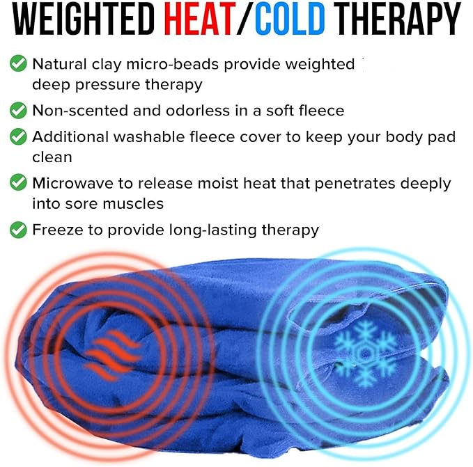 Weighted Heating Pad Microwavable Natural Moist 2 Pieces, 11x13” Each