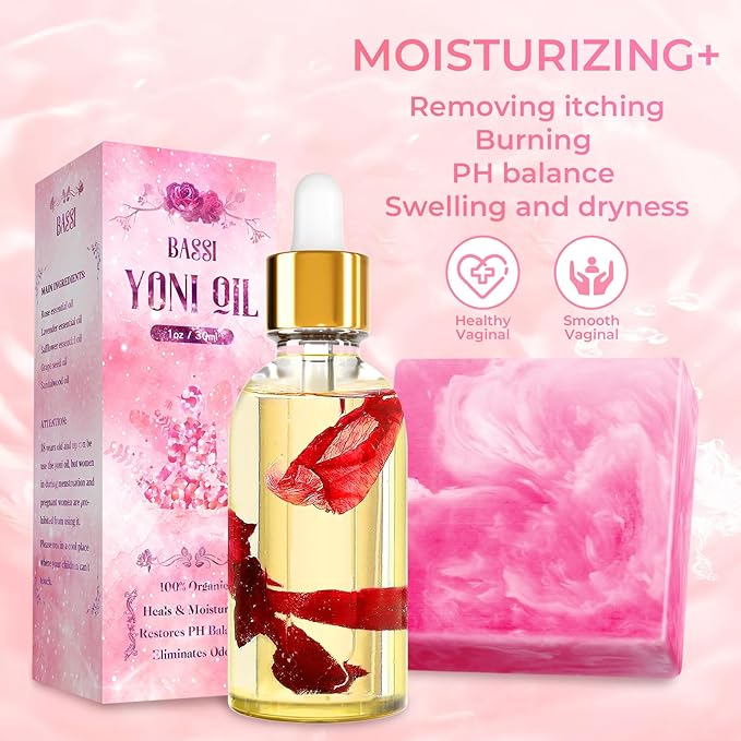Yoni Soap Bars & 2PCS Natural 30ml/1 fl 3.53 oz