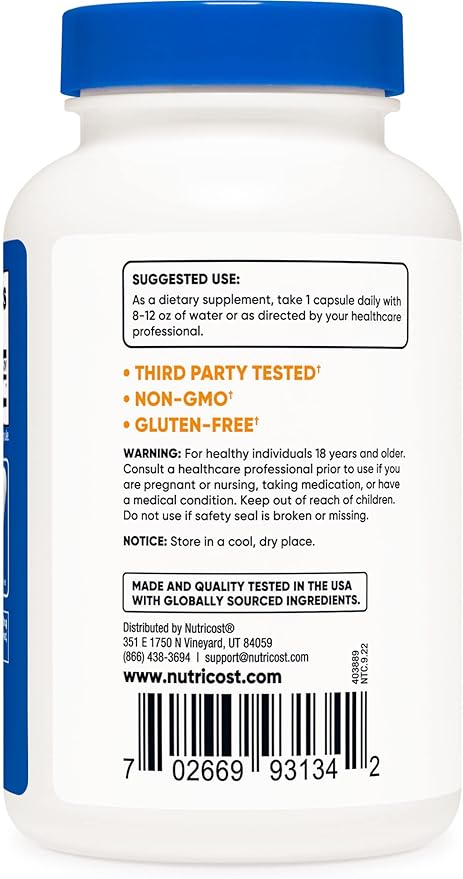 Nutricost 5-HTP 100mg, 240 Vegetarian Capsules (5-Hydroxytryptophan) (2 Bottles)