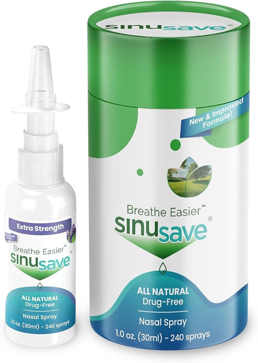 Extra Strength/All-Natural, Drug-Free, Nasal Wash & 1 oz