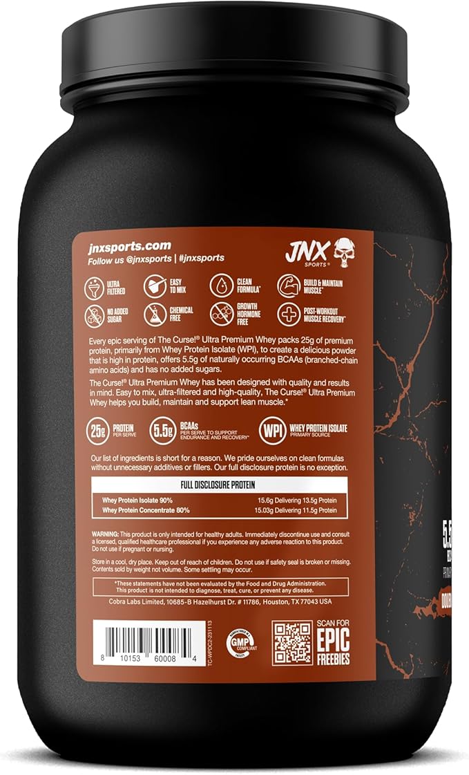 JNX SPORTS The Curse! Ultra Premium 2lb | 25g Protein